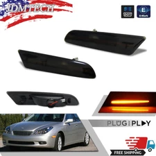 2PC Amber LED Front Wheel Side Marker Lights For 02-03 Lexus ES300 & 04-06 ES330
