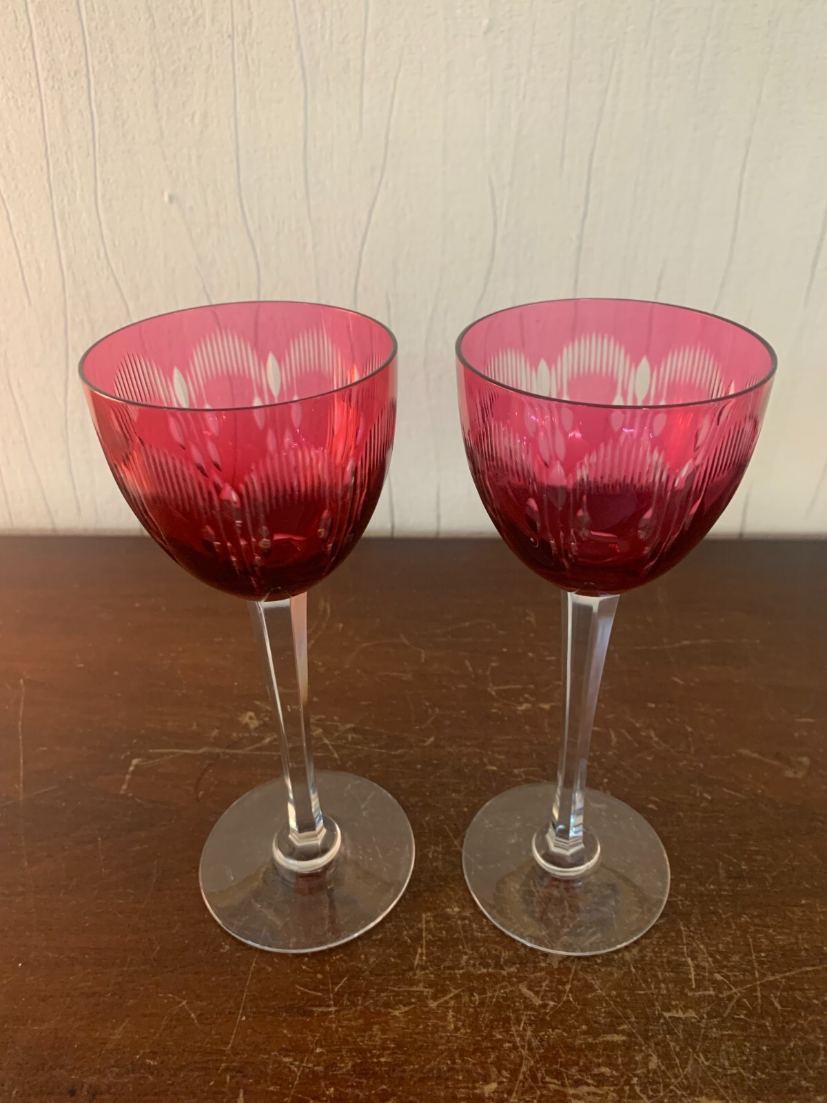 2 Baccarat Crystal Wine Glasses (Price For Both)