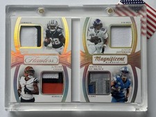 2025 Panini Flawless WR QUAD PATCH LAMB/CHASE/JEFFERSON/ST. BROWN booklet 5/10