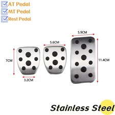 Auto & Manual Stainless Rubber Steel Pedal Covers for Impreza Forester & XV