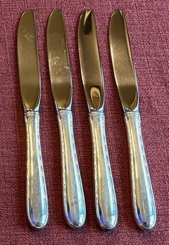 FOUR Towle Sterling Silver Flutes Butter Spreaders New