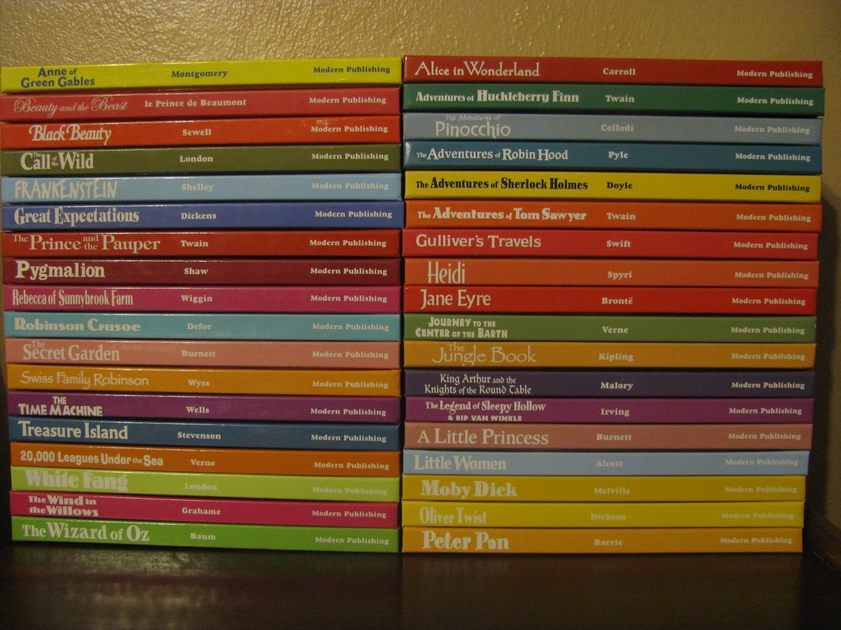 Treasury of Illustrated Classics 36 Book Library Modern Publishing