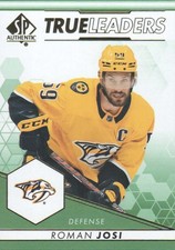 2022-23 SP Authentic Hockey Card True Leaders Green Insert #TL-6 Roman Josi