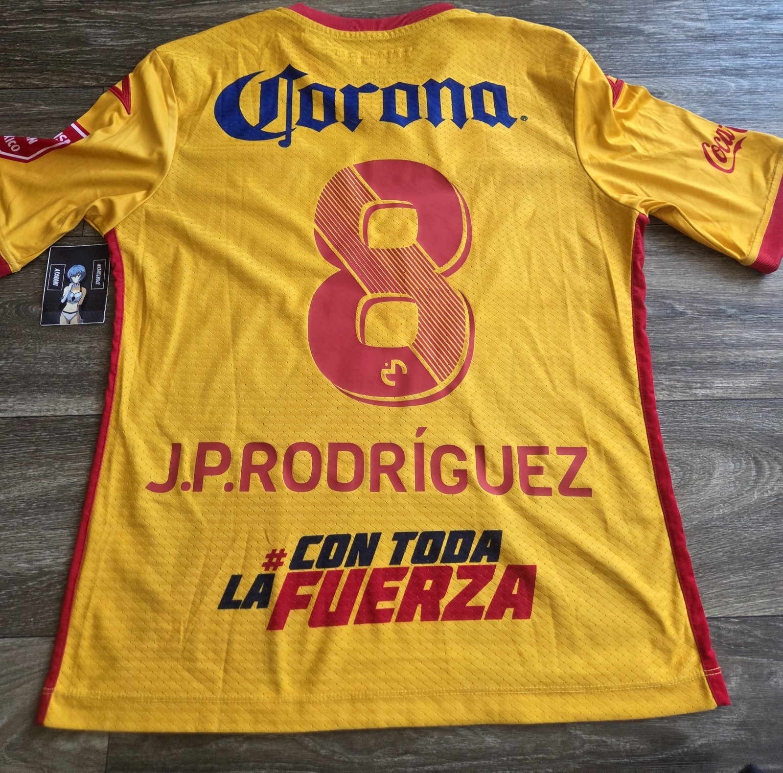 Pirma Monarcas Morelia 15/16 Home J.P. Rodriguez Futbol Jersey Mens Size Small