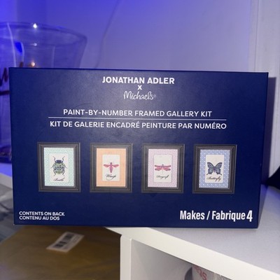 Jonathan Adler x Michaels Paint By Numbers Kit Framed Gallery Insects Bug NIB