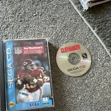 Joe Montana & Cliffhanger Sega Cd Lot Of 2 Games