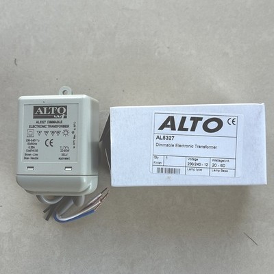 ALTO AL5327 Dimmbarer Elektronischer Trafo 11,7V AC, 20-60W 0,28A 230-240V
