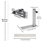 Yescom 30Ft Starlink Mini Telescopic Flagpole Mount Kit Adapter Tire Mount — photo 8