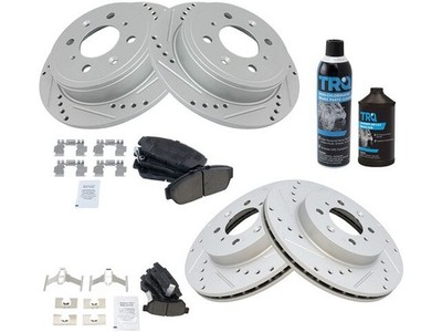 For 1994-2001 Acura Integra Brake Pad and Rotor Kit Front and Rear 62763KHSS