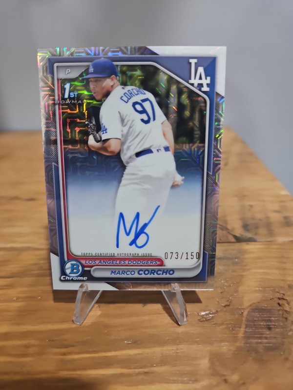 2024 Bowman Chrome - Prospect Autographs Marco Corcho #CPA-MC Hta Choice /150