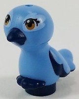 Friends Lego Minifigur Baby Vogel Sitzend Mittel Blau Mimi Zimt Tier