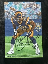 Aeneas Williams St Louis  Rams Signed 4x6 Donovan Kelley Card 204