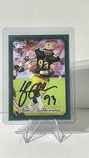 Steve Charbonneau  Auto 2002 Jogo CFL card #152 Edmonton Eskimos  New Hampshire