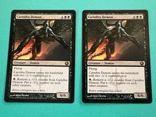 2x - Carnifex Demon - Scars of Mirrodin - MTG - Magic the Gathering - x2
