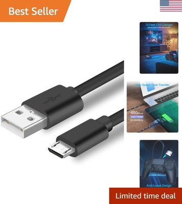 10ft PS4 Controller Charging Cable Compatible with Xbox One Controller,PS4 Ch...