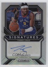 2020-21 Panini Prizm Signatures Silver Prizm Torrey Craig #SI-TCR Auto 00ma
