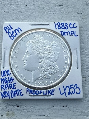 1883 CC BU UNCIRCULATED MORGAN SILVER DOLLAR DMPL U.S. MINT KEY DATE 4253