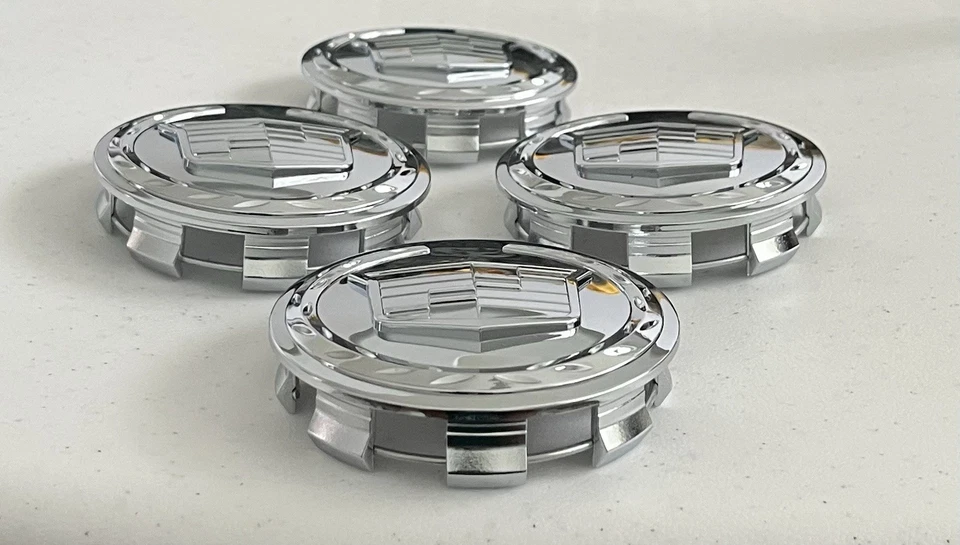 4 Tapacubos centrales para llantas Cadillac Escalade 2007-13 83 mm logotipo cromado ruedas de 18 y 20" Foto 2 de 4