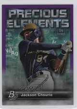 2023 Bowman Platinum Precious Elements Purple 78/250 Jackson Chourio #PE-18 o7m