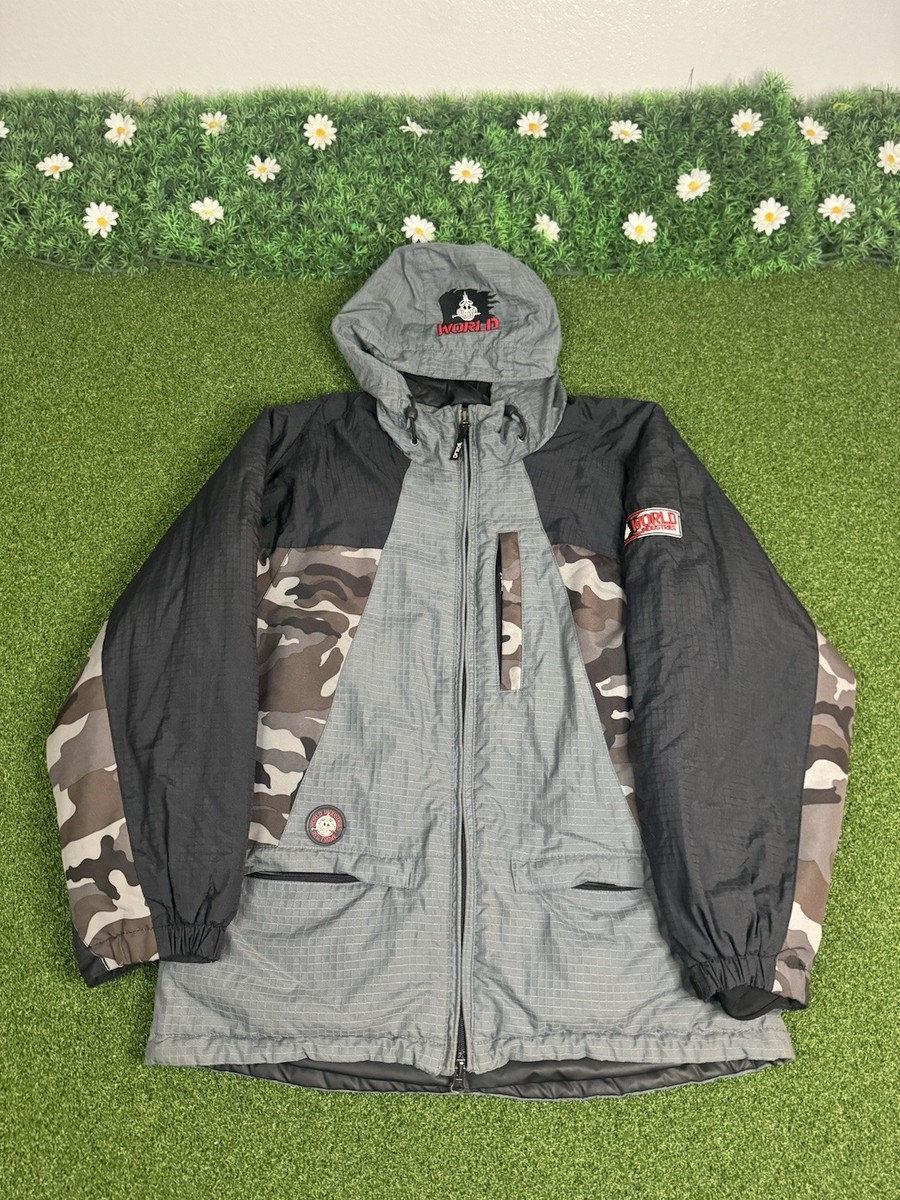 Vintage Y2K World Industries Jacket Youth L Snowboarding Ski Grey