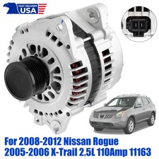 New 12V 110Amp 6 Groove Alternator Fits Nissan Rogue 2008-2012 X-Trail 2005-2006