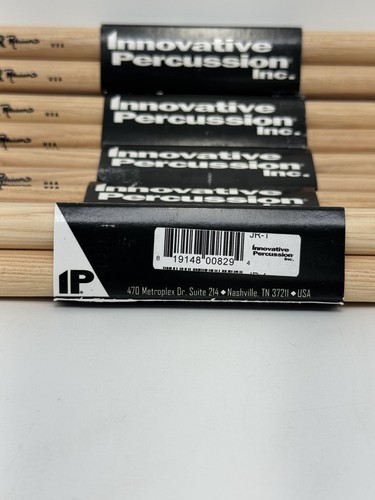 Innovative Percussion Hickory Drumsticks JR-1 John "Jr" Robinson Model 6 Pairs - Picture 5 of 6