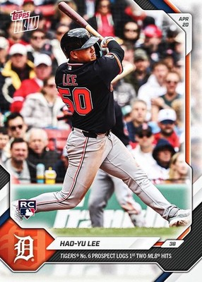 2026 MLB Topps NOW 102 HAO-YU LEE RC First Hits Rookie PR /6964 李灝宇 