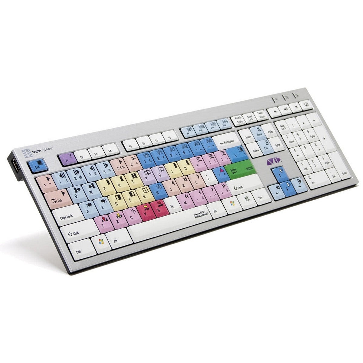希少 Logickeyboard Avid Keyboard Win Logickeyboard Avid Media Composer Slim Line PC Keyboard | Shortcut