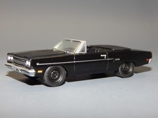 1970 70 Plymouth Road Runner Convertible Black Rr 164 Diorama Replica Vhtf
