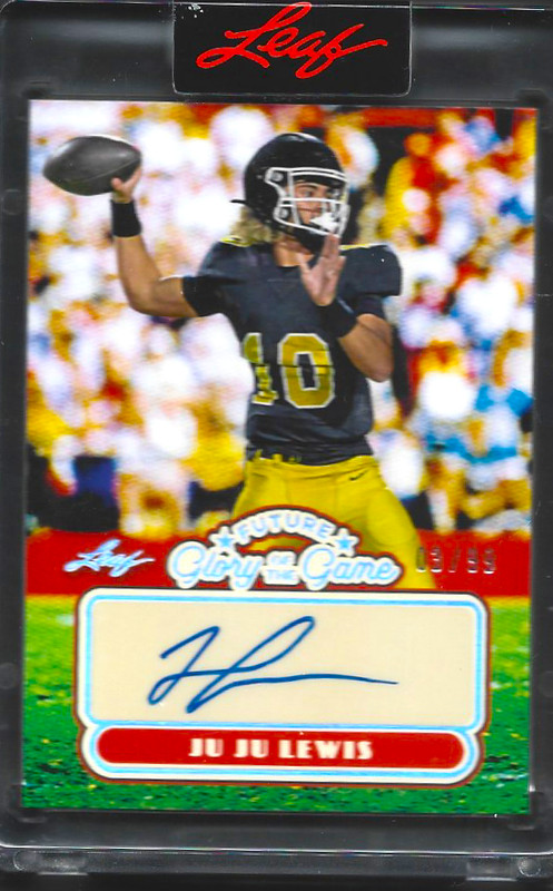 Ju Ju Lewis 2025 Leaf Future Glory Of The Game Auto Card 3/99 Colorado