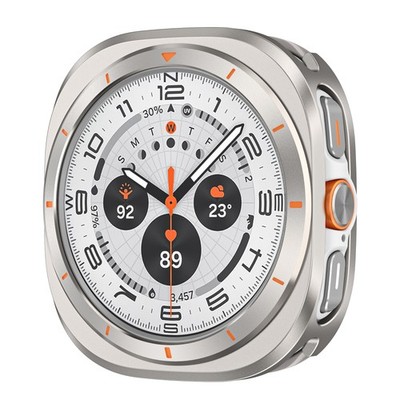 Titanium Color Shockproof Metal Rugged Case For Samsung Watch Ultra 2025 47mm