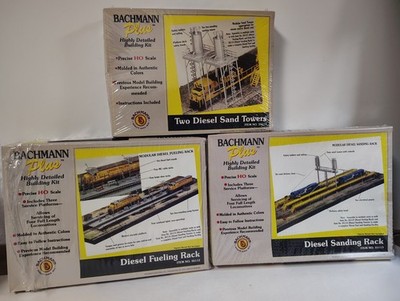 HO Bachmann Plus Three Item Set of Diesel Servicing Facility Kits New