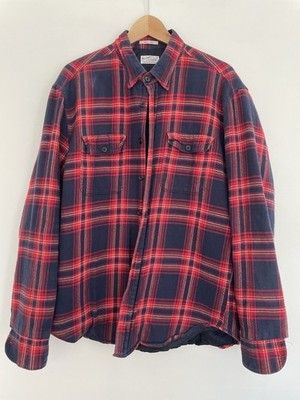 Vintage Gant New Haven Winter Twill  YALE Shirt Plaid Pattern Lined Size XL