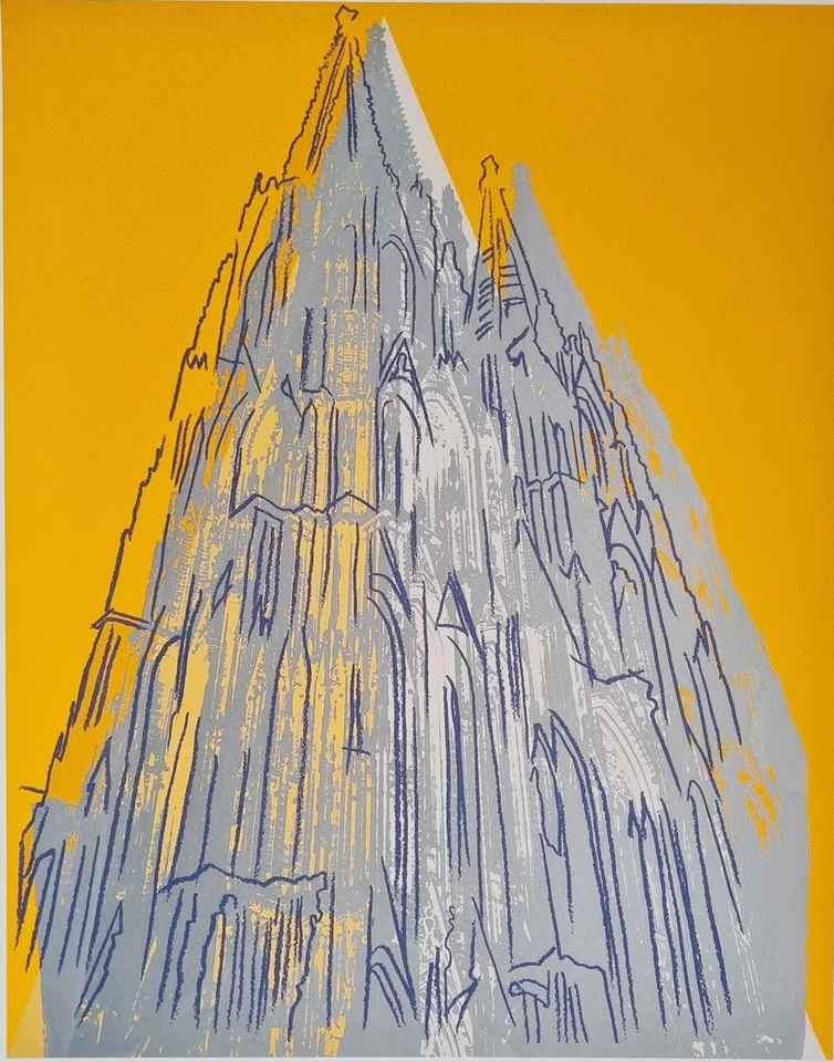 ANDY WARHOL * Cologne Cathedral * 57 x 38 cm *signed lithograph*limited # 25/100 - Bild 2 von 4