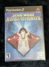 Star Wars Jedi Starfighter PS2 Blockbuster Rental Disc Shield LucasArts 2002