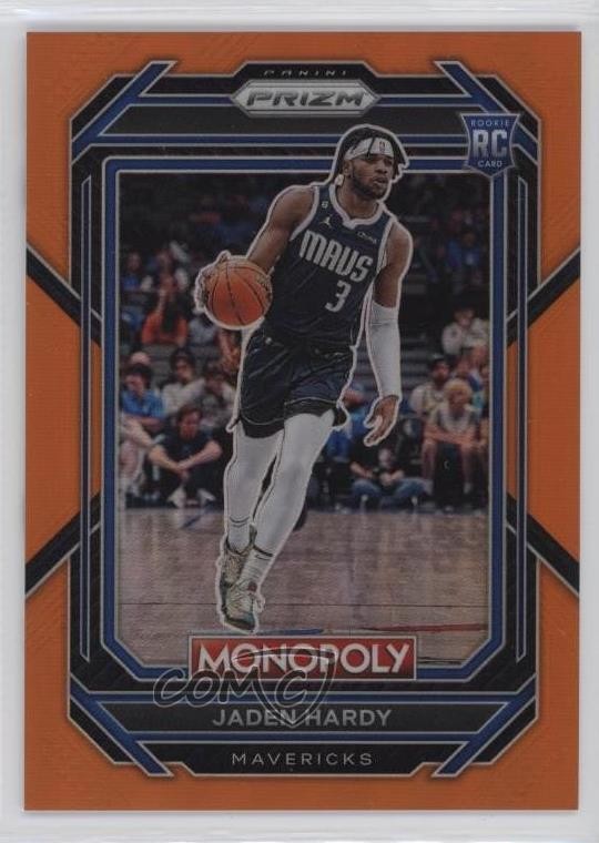 2022-23 Panini Prizm Monopoly Orange Prizm 35/124 Jaden Hardy #21 t1s