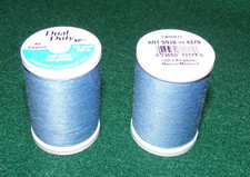 Dual Duty All Purpose Polyester Thread, 250 yards, Medium Blue 4370 