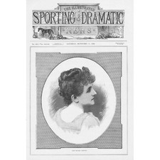 HAIDEE CROFTON cantante lirico mezzosoprano vittoriano - stampa antica 1892