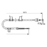 Handbremsseil Hinten Links FüR KIA PRO ED 1.4 1.6 2.0 08 Bis 12 Bosch G4FA G4GC