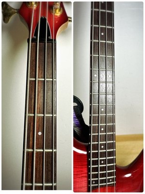 Ibanez SR series 4-string electric bass red made in Japan with