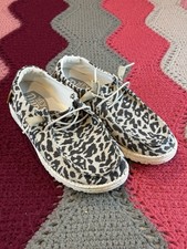 Hey Dude Wendy Women's Leopard Print Sz 8 EU 39