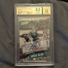 2017 Panini Prestige Basketball Bonus Shots Auto Jayson Tatum Crystal BGS 9.5