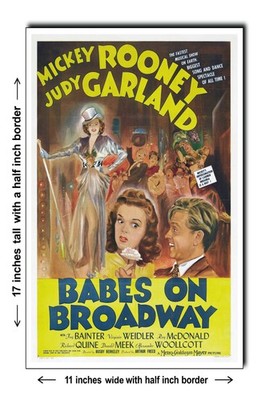 Babes on Broadway 1942 - 2 - 11x17 Poster Art Print