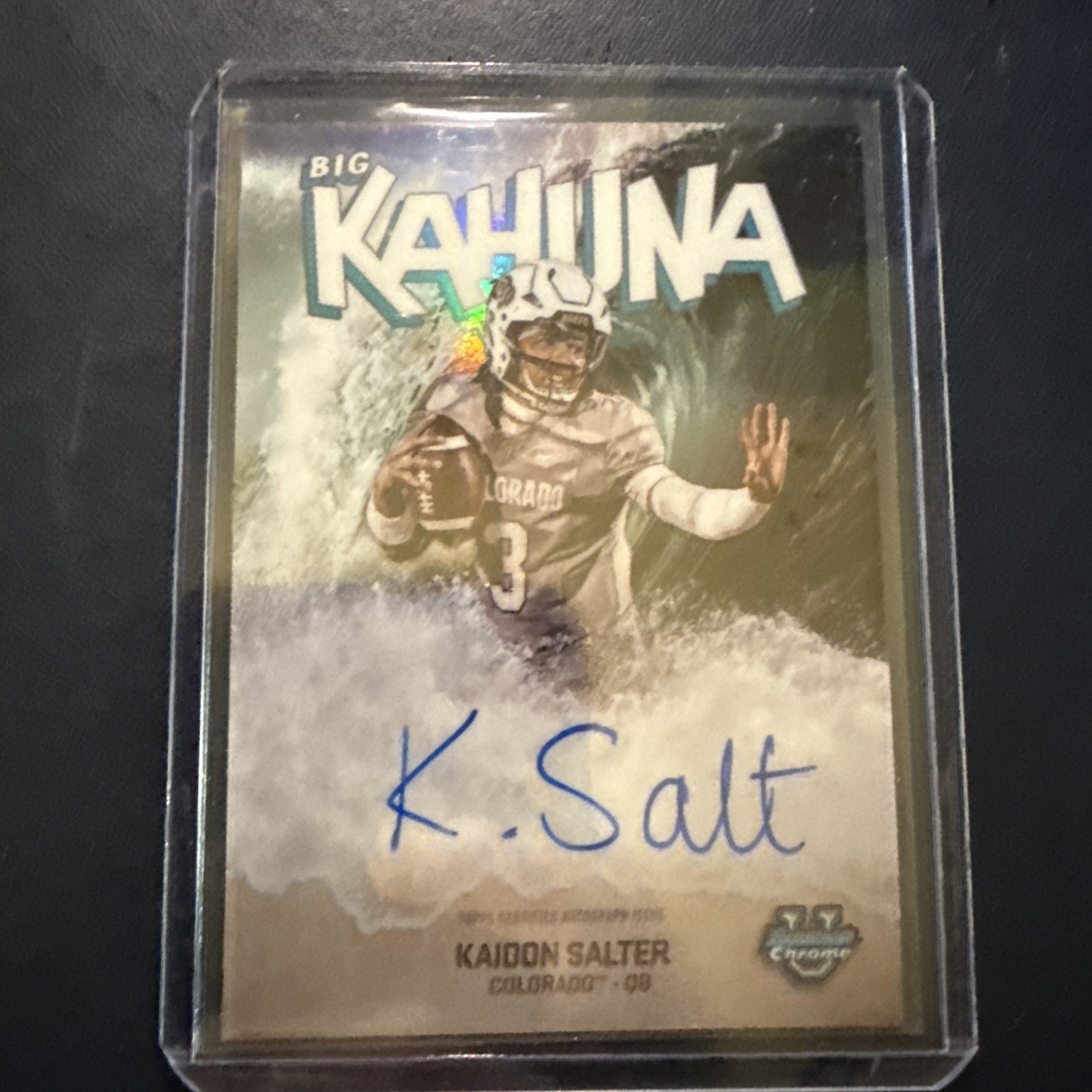 2025 Bowman Chrome U Big Kahuna Auto Kaidon Salter On Card