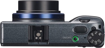 Ricoh GR IIIx Urban Edition, Metallic Gray Body with Navy Blue