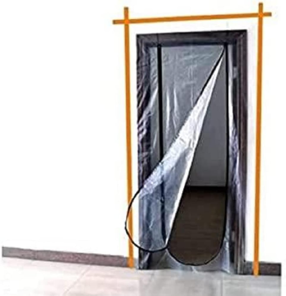 Meister StaubschutztüR 220 X 112 Cm – Integrierter ReißVerschluss-image