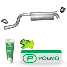 POLMO Auspuff Endschalldämpfer mit E-Prüfzeichen /5392