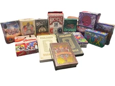 Lot of 14 Card Games and 1 Set of 100 Poker Chips. All Sealed