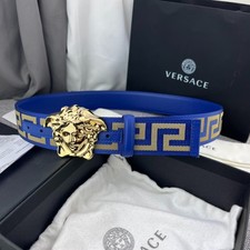 Authentic Versace La Medusa Men's Leather Belt