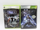 Star Wars Force Unleashed 1 & 2 Xbox 360 Game Lot Of 2 Complete - Nice!